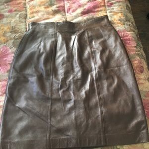Leather skirt